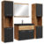 Oak with Matte Black – Black Washbasin